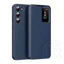 Gigapack Samsung Galaxy S23 (SM-S911) tok álló (aktív flip, oldalra nyíló, smart view cover) sötétkék