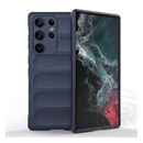 Gigapack Samsung Galaxy S23 Ultra (SM-S918) szilikon telefonvédő (közepesen ütésálló, kamera védelem, 3d minta) sötétkék