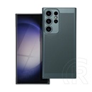 Gigapack Samsung Galaxy S23 Ultra (SM-S918) telefonvédő (légáteresztő, lyukacsos minta, kamera védelem) sötétzöld