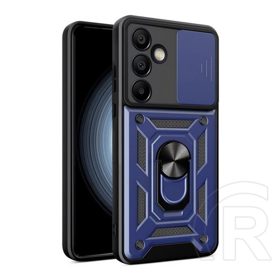 Gigapack Samsung Galaxy S24 FE (SM-S721) defender szilikon telefonvédő (ütésállóság, tartógyűrű, kameravédő) sötétkék