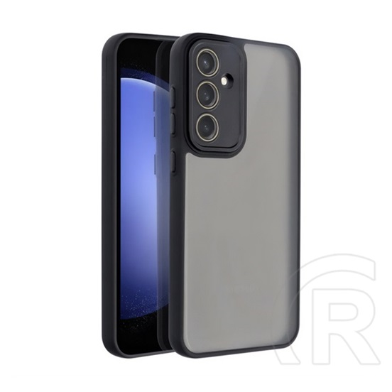 Gigapack Samsung Galaxy S24 FE (SM-S721) szilikon telefonvédő (ütésállóság, akril hátlap, kameravédő) fekete