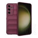 Gigapack Samsung Galaxy S24 FE (SM-S721) szilikon telefonvédő (ütésállóság, kameravédő, 3d) bordó