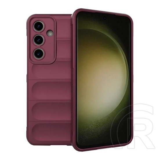 Gigapack Samsung Galaxy S24 FE (SM-S721) szilikon telefonvédő (ütésállóság, kameravédő, 3d) bordó