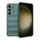 Gigapack Samsung Galaxy S24 FE (SM-S721) szilikon telefonvédő (ütésállóság, kameravédő, 3d) sötétzöld