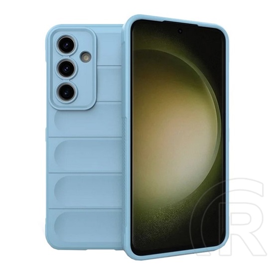 Gigapack Samsung Galaxy S24 FE (SM-S721) szilikon telefonvédő (ütésállóság, kameravédő, 3d) világoskék