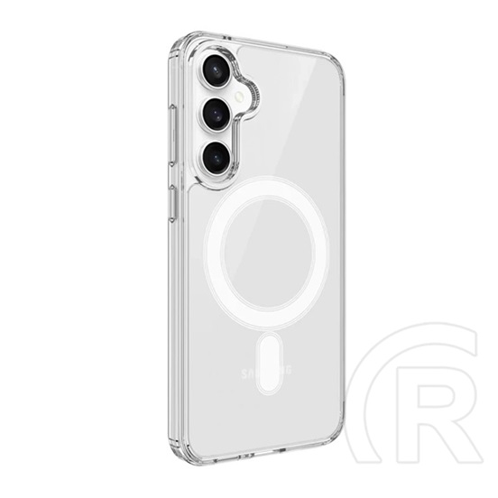Gigapack Samsung Galaxy S24 FE (SM-S721) szilikon telefonvédő (ütésállóság, légpárnás sarok, magsafe) átlátszó