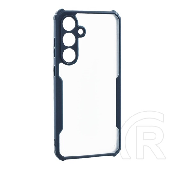 Gigapack Samsung Galaxy S24 FE (SM-S721) szilikon védő (ütésállóság, légpárnás sarok, akril hátlap, kameravédő) sötétkék
