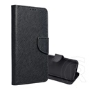 Gigapack Samsung Galaxy S24 FE (SM-S721) tok álló, bőr hatású (flip, asztali tartó, kártyazseb, textil hatás) fekete