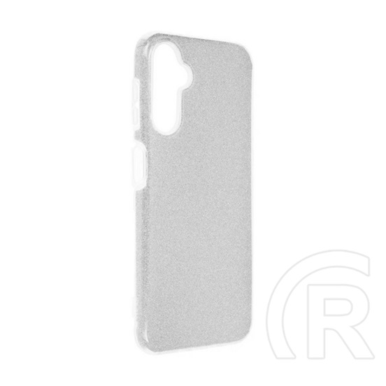 Gigapack Samsung Galaxy S24 (SM-S921) szilikon telefonvédő (műanyag belső, csillogó hátlap) ezüst