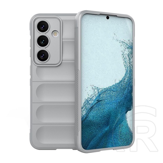 Gigapack Samsung Galaxy S24 (SM-S921) szilikon telefonvédő (ütésállóság, kameravédő, 3d) világosszürke