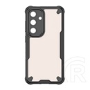 Gigapack Samsung Galaxy S24 (SM-S921) szilikon védő (ütésálló, légpárnás sarok, akril hátlap, kameravédő) fekete