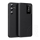 Gigapack Samsung Galaxy S24 (SM-S921) tok álló (aktív flip, oldalra nyíló, smart view cover) fekete