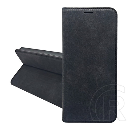 Gigapack Samsung Galaxy S24 (SM-S921) tok álló, bőr hatású (flip, asztali tartó, kártyazseb, prémium) fekete