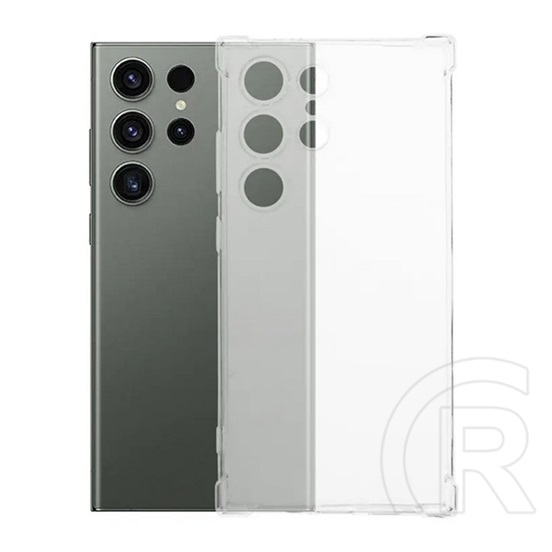 Gigapack Samsung Galaxy S24 Ultra (SM-S928) szilikon telefonvédő (ütésállóság, légpárnás sarok) átlátszó