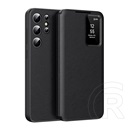 Gigapack Samsung Galaxy S24 Ultra (SM-S928) tok álló (aktív flip, oldalra nyíló, smart view cover) fekete