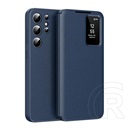 Gigapack Samsung Galaxy S24 Ultra (SM-S928) tok álló (aktív flip, oldalra nyíló, smart view cover) sötétkék