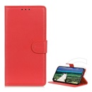 Gigapack Samsung Galaxy S24 Ultra (SM-S928) tok álló, bőr hatású (flip, oldalra nyíló, asztali tartó, prémium) piros