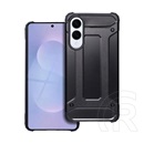 Gigapack Samsung Galaxy S25 Edge (SM-S937) defender szilikon telefonvédő (ütésállóság, légpárnás sarok, fémhatás) fekete