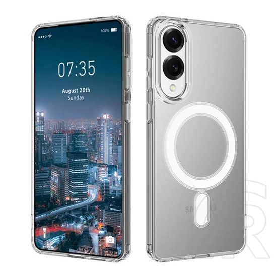 Gigapack Samsung Galaxy S25 Edge (SM-S937) szilikon telefonvédő (ütésállóság, légpárnás sarok, magsafe) átlátszó