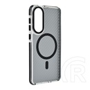 Gigapack Samsung Galaxy S25 Edge (SM-S937) védő (ütésálló, légpárnás sarok, karbon minta, wireless, magsafe) fekete