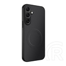 Gigapack Samsung Galaxy S25 FE (SM-S731) szilikon telefonvédő (műanyag hátlap, karbon minta, mágneses) fekete