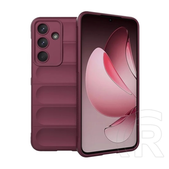Gigapack Samsung Galaxy S25 FE (SM-S731) szilikon telefonvédő (ütésállóság, kameravédő, 3d) bordó