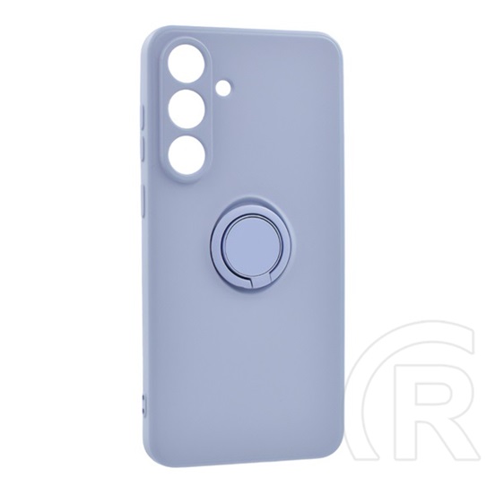 Gigapack Samsung Galaxy S25 FE (SM-S731) szilikon védő (tartógyűrű, mikrofiber plüss belső, mágneses, kameravédő) lila