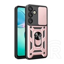 Gigapack Samsung Galaxy S25 Plus (SM-S936) defender szilikon telefonvédő (ütésállóság, tartógyűrű, kameravédő) rozéarany
