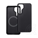 Gigapack Samsung Galaxy S25 Plus (SM-S936) szilikon telefonvédő (ütésálló, műanyag hátlap, magsafe, karbon minta) fekete