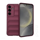 Gigapack Samsung Galaxy S25 Plus (SM-S936) szilikon telefonvédő (ütésállóság, kameravédő, 3d) bordó