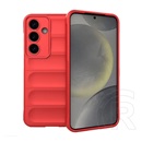 Gigapack Samsung Galaxy S25 Plus (SM-S936) szilikon telefonvédő (ütésállóság, kameravédő, 3d) piros