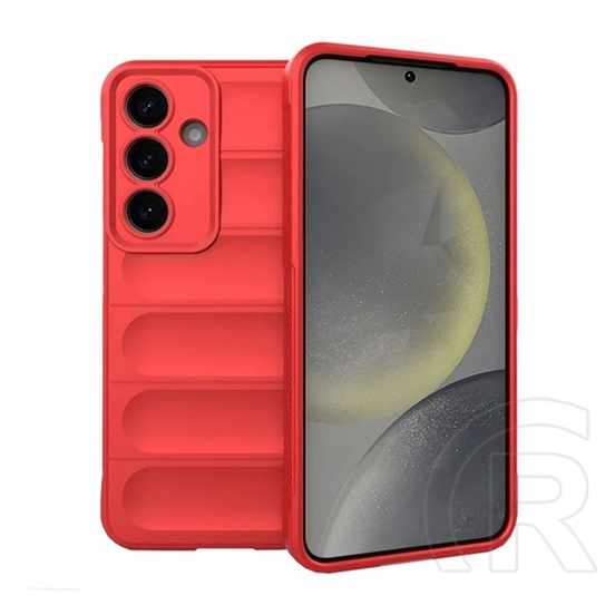 Gigapack Samsung Galaxy S25 Plus (SM-S936) szilikon telefonvédő (ütésállóság, kameravédő, 3d) piros