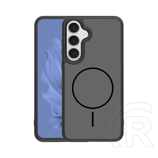 Gigapack Samsung Galaxy S25 Plus (SM-S936) szilikon védő ( ütésállóság, légpárnás sarok, kameravédő, magsafe) fekete