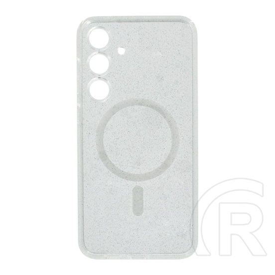 Gigapack Samsung Galaxy S25 Plus (SM-S936) szilikon védő (ütésállóság, légpárnás sarok, magsafe, csillámporos) átlátszó