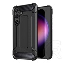 Gigapack Samsung Galaxy S25 (SM-S931) defender szilikon telefonvédő (ütésállóság, légpárnás sarok, fémhatás) fekete