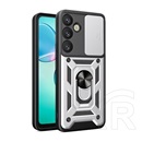 Gigapack Samsung Galaxy S25 (SM-S931) defender szilikon telefonvédő (ütésállóság, tartógyűrű, kameravédő) ezüst