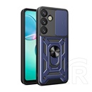 Gigapack Samsung Galaxy S25 (SM-S931) defender szilikon telefonvédő (ütésállóság, tartógyűrű, kameravédő) sötétkék