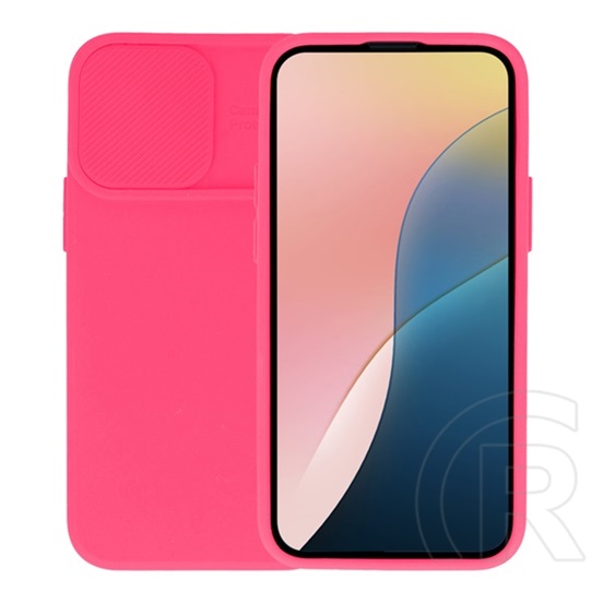 Gigapack Samsung Galaxy S25 (SM-S931) szilikon telefonvédő (matt, mikrofiber plüss belső, kameravédő) magenta