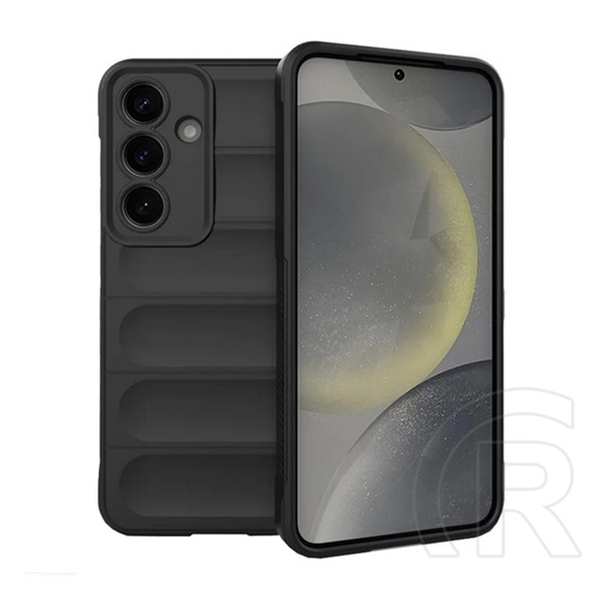 Gigapack Samsung Galaxy S25 (SM-S931) szilikon telefonvédő (ütésállóság, kameravédő, 3d) fekete