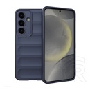 Gigapack Samsung Galaxy S25 (SM-S931) szilikon telefonvédő (ütésállóság, kameravédő, 3d) sötétkék