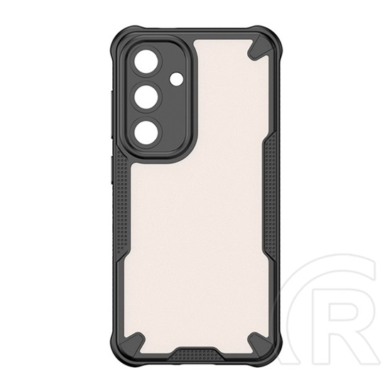 Gigapack Samsung Galaxy S25 (SM-S931) szilikon védő (ütésálló, légpárnás sarok, akril hátlap, kameravédő) fekete
