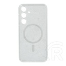 Gigapack Samsung Galaxy S25 (SM-S931) szilikon védő (ütésállóság, légpárnás sarok, magsafe, csillámporos) átlátszó