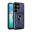 Gigapack Samsung Galaxy S25 Ultra (SM-S938) defender szilikon telefonvédő (ütésállóság, tartógyűrű, kameravédő) sötétkék