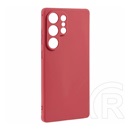 Gigapack Samsung Galaxy S25 Ultra (SM-S938) szilikon telefonvédő (matt) piros