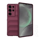 Gigapack Samsung Galaxy S25 Ultra (SM-S938) szilikon telefonvédő (ütésállóság, kameravédő, 3d) bordó