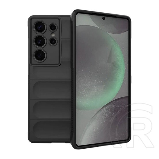 Gigapack Samsung Galaxy S25 Ultra (SM-S938) szilikon telefonvédő (ütésállóság, kameravédő, 3d) fekete