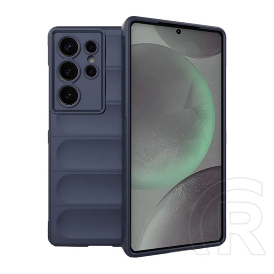 Gigapack Samsung Galaxy S25 Ultra (SM-S938) szilikon telefonvédő (ütésállóság, kameravédő, 3d) sötétkék
