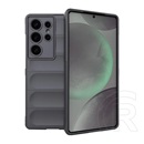 Gigapack Samsung Galaxy S25 Ultra (SM-S938) szilikon telefonvédő (ütésállóság, kameravédő, 3d) sötétszürke