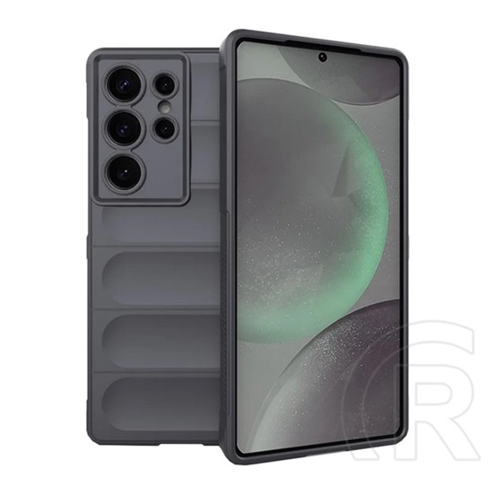Gigapack Samsung Galaxy S25 Ultra (SM-S938) szilikon telefonvédő (ütésállóság, kameravédő, 3d) sötétszürke