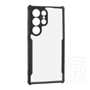 Gigapack Samsung Galaxy S25 Ultra (SM-S938) szilikon védő (ütésálló, légpárnás sarok, akril hátlap, kameravédő) fekete